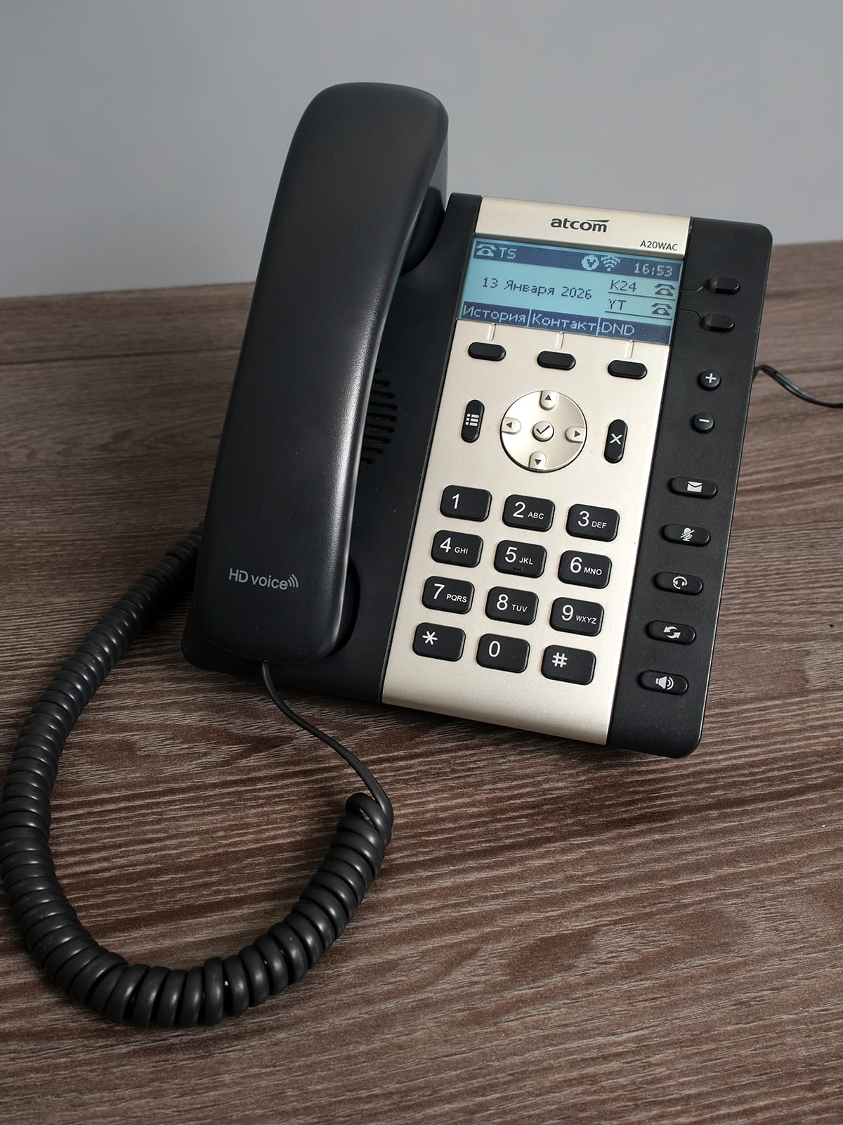 VOIP телефон ATCOM A20WAC с Wi-Fi, 6 аккумуляторами и поддержкой G.722.